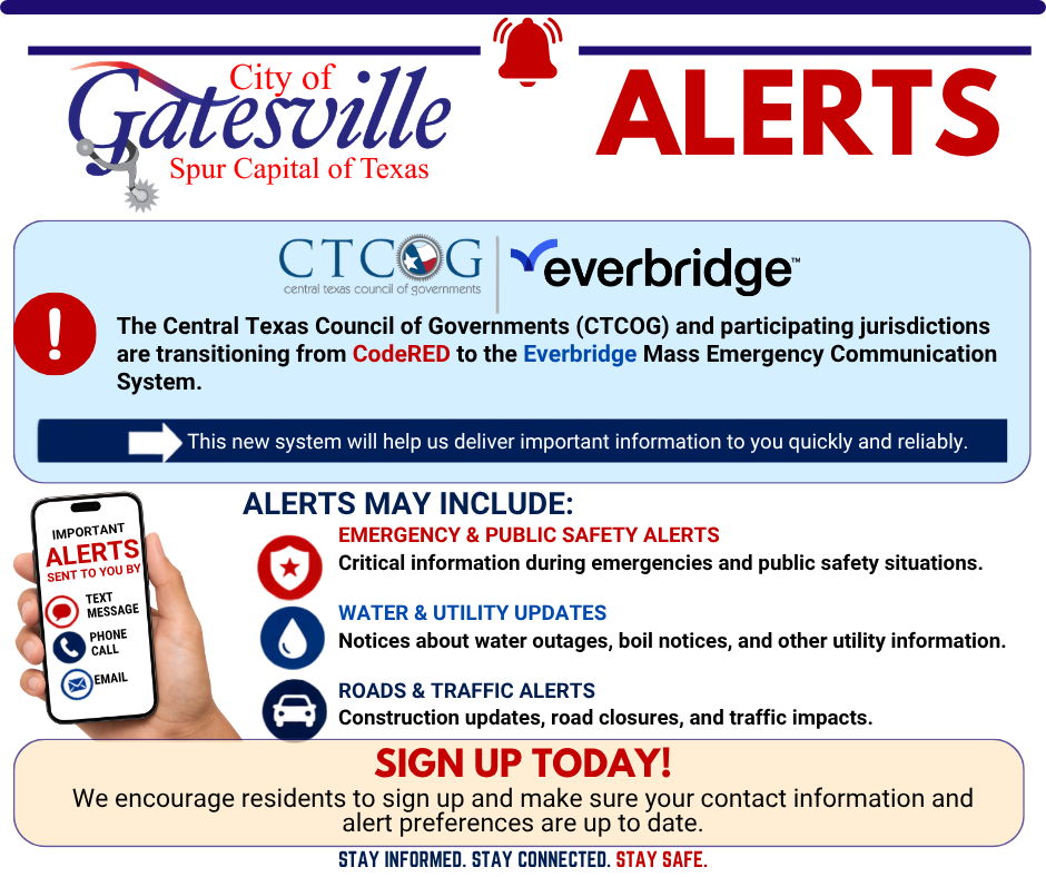 Gatesville Alerts Poster (Facebook Post)